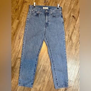 [SOLD] Madewell - The Perfect Vintage Crop Jean - Pinstripe Edition